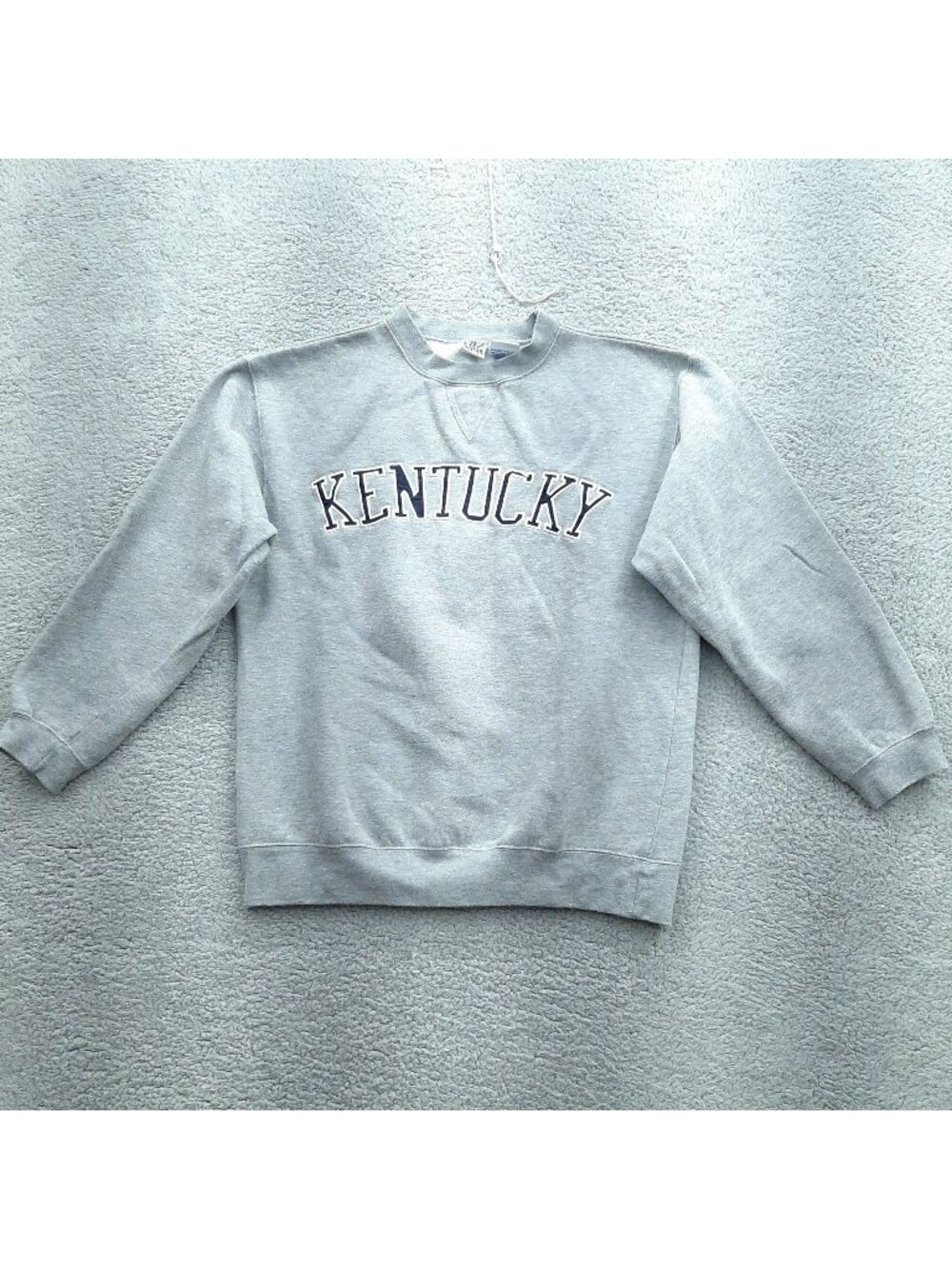 University of Kentucky Wildcats Crewneck Sweatshirt Gray Pullover 80s Style Size